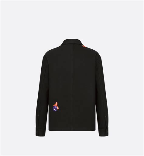 DIOR AND KENNY SCHARF Overshirt Black Cotton Denim 